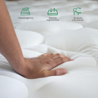 Foto 5 | Base De Cama Individual + Colchón Memory Essential En Caja