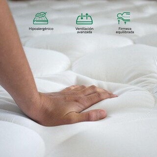 Foto 5 | Base Cama Abatible Madera Colchón Memory En Caja Individual