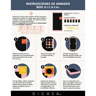 Foto 8 | Box Dicasa Gris Carbon Individual