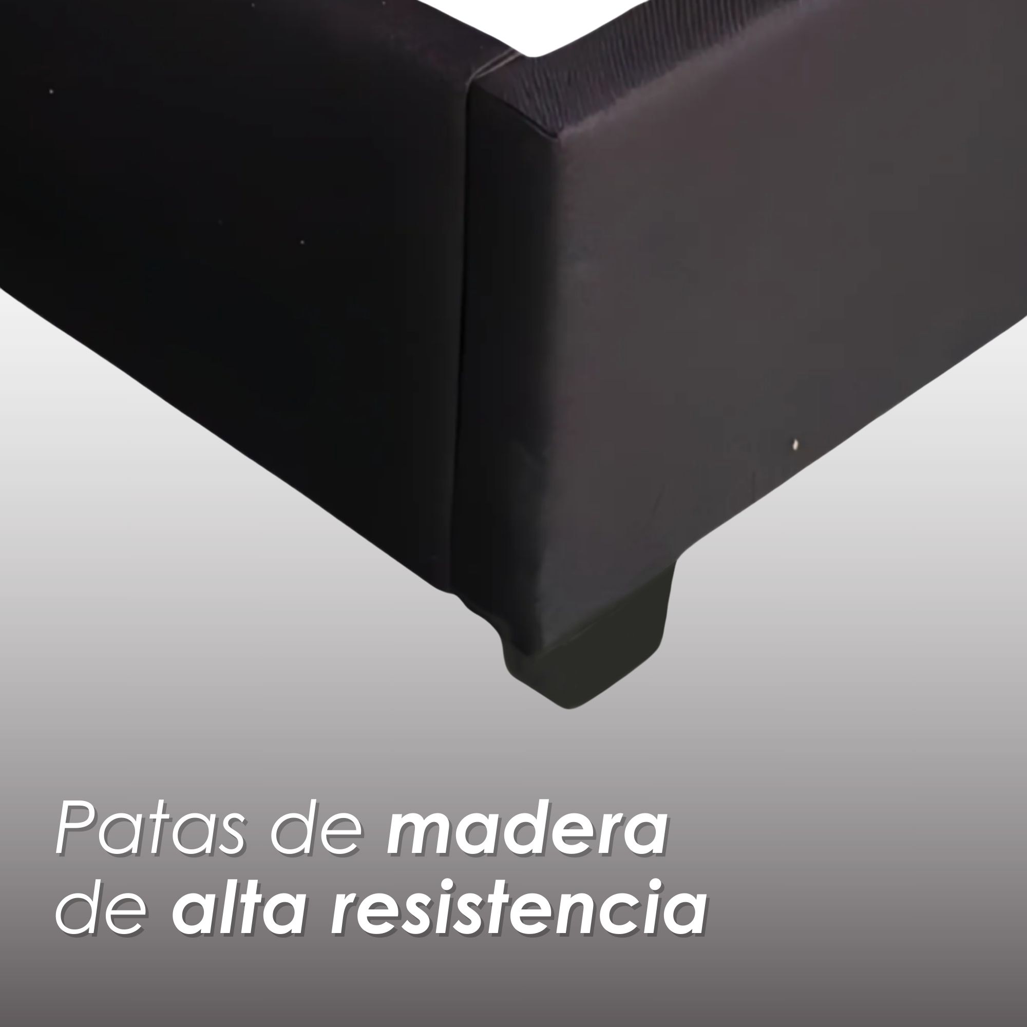 Foto 8 pulgar | Ilios Innova | Base Con Cabecera Cama-pd054 De Madera King Lino Color Negro