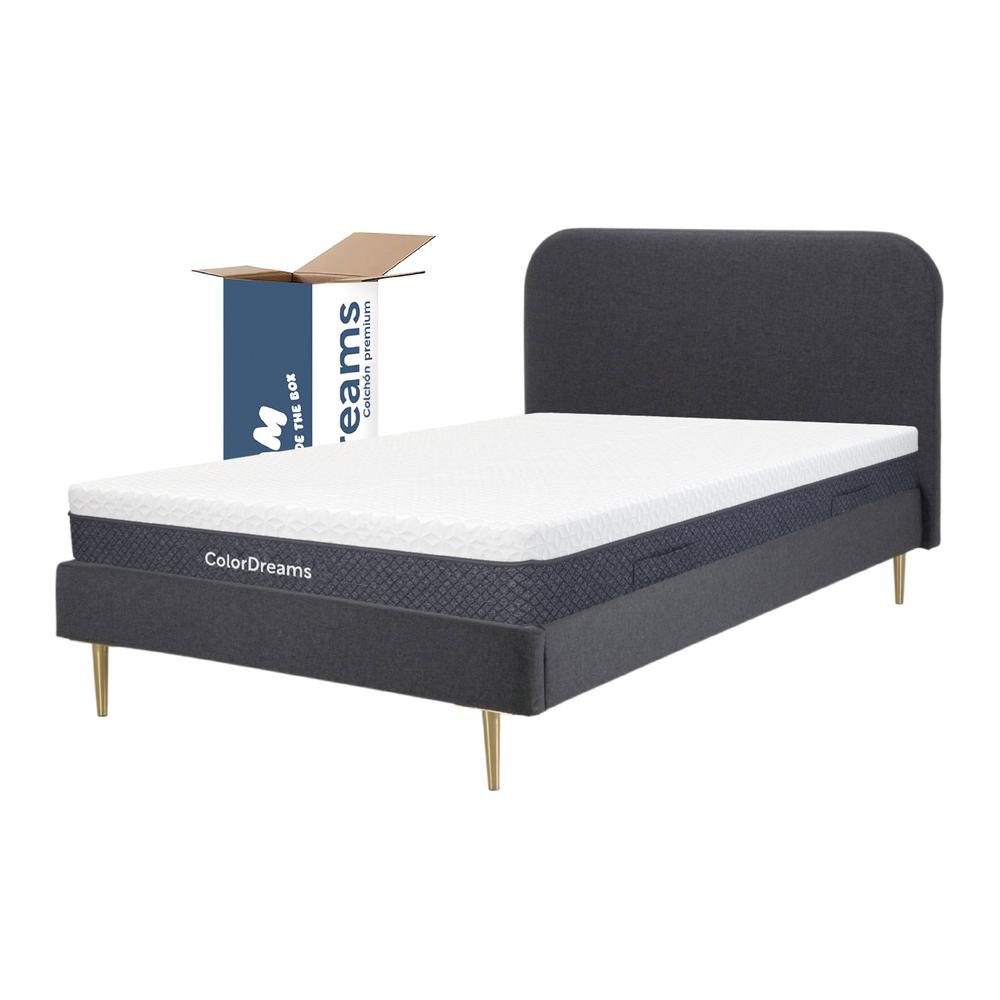 Foto 2 pulgar | Base Cama Metal Madera + Colchón Premium Individual