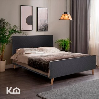 Foto 8 | Base Cama Con Bordes Altos + Colchón Resortes Matrimonial