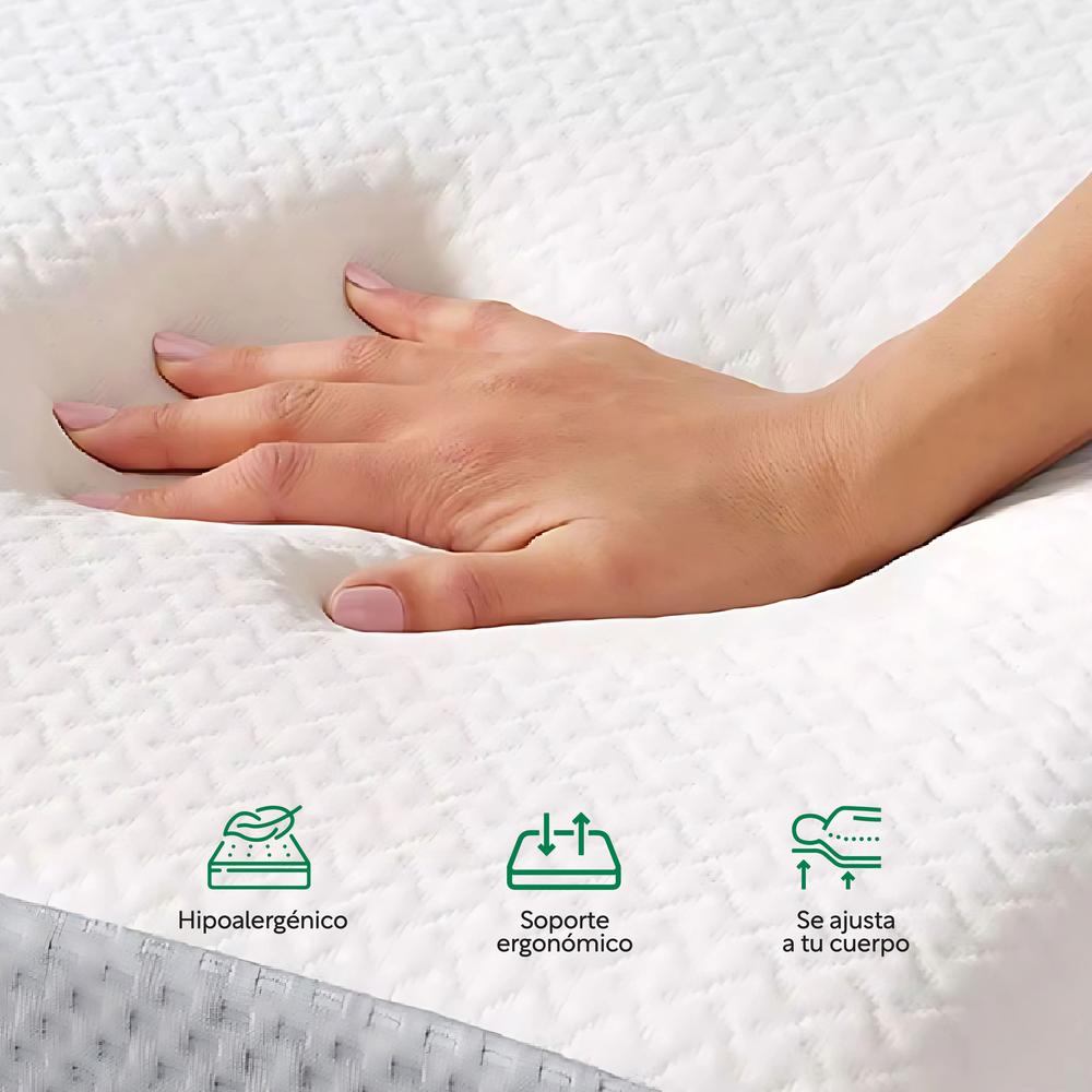 Foto 7 pulgar | Base Cama Con Bordes Altos + Colchón Premium Individual