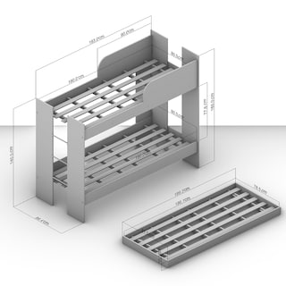 Foto 4 | Litera Triple Individual Mobi Hamilton Legno Salinas