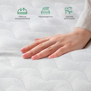 Foto 6 | Base Cama Abatible + Colchón Con Resortes Pocket Individual