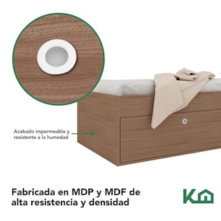 Foto 4 | Base Cama Individual Con Cajones Kingshouse Recamara