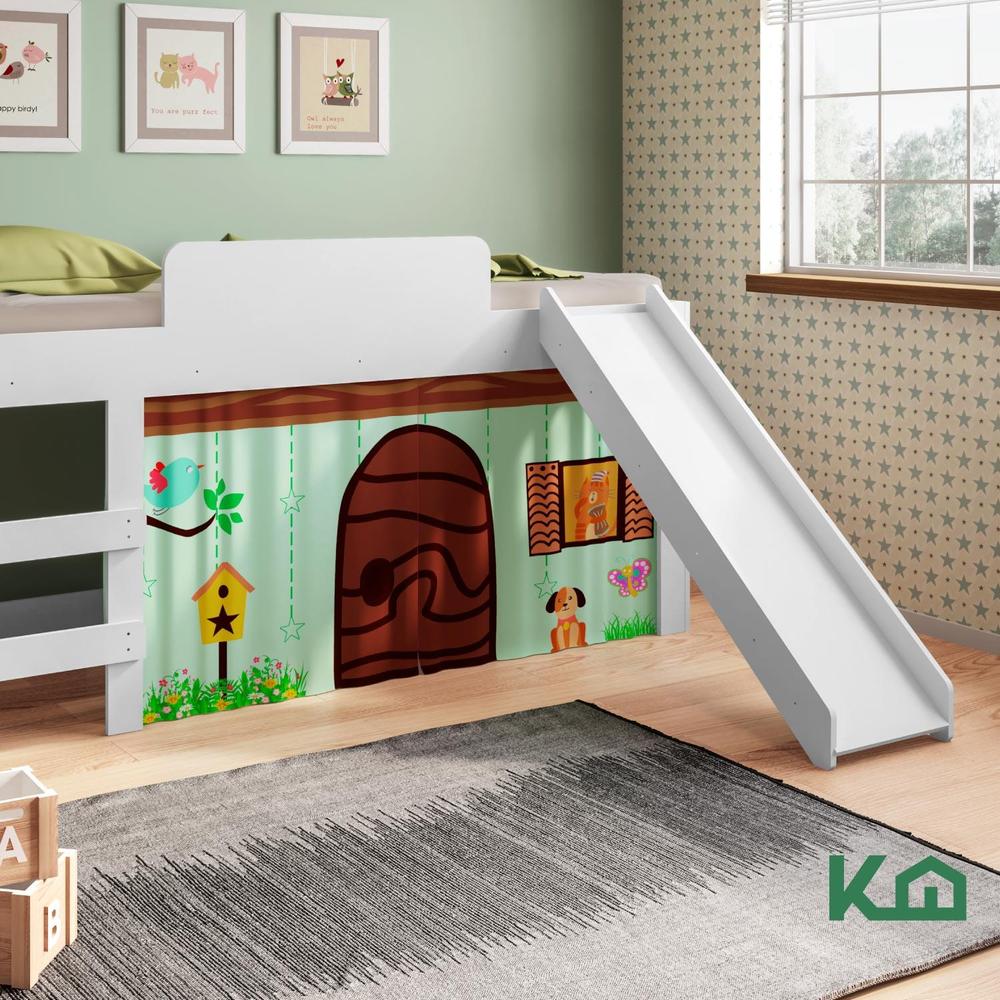 Foto 7 | Cama Individual Resbaladilla Tobogán Mini Loft Kingshouse