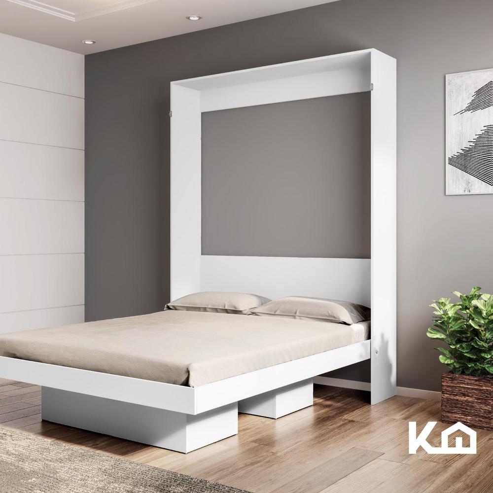 Foto 8 pulgar | Base Cama Matrimonial Abatible Blanca Kingshouse Desmontable