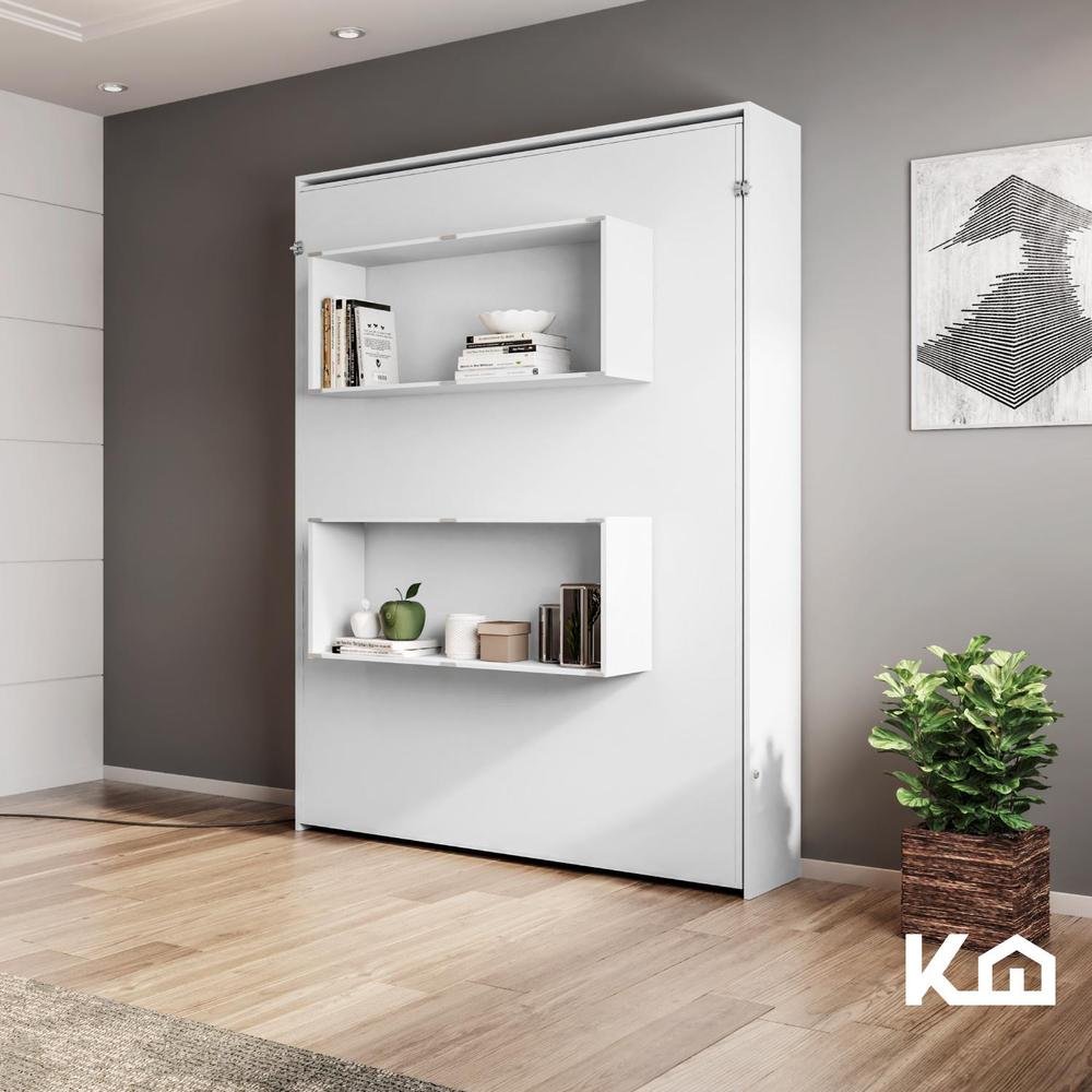 Foto 9 pulgar | Base Cama Matrimonial Abatible Blanca Kingshouse Desmontable
