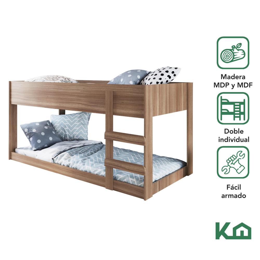 Foto 3 pulgar | Litera Doble Individual Base Cama Kingshouse Desmontable