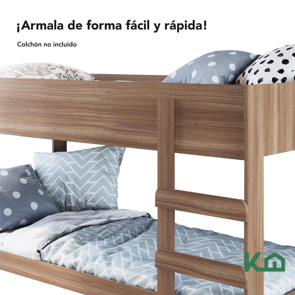Foto 7 pulgar | Litera Doble Individual Base Cama Kingshouse Desmontable