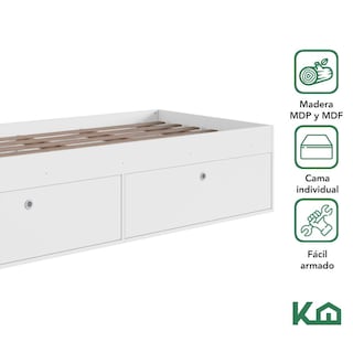 Foto 2 | Base Cama Individual Con Cajones Kingshouse Recamara