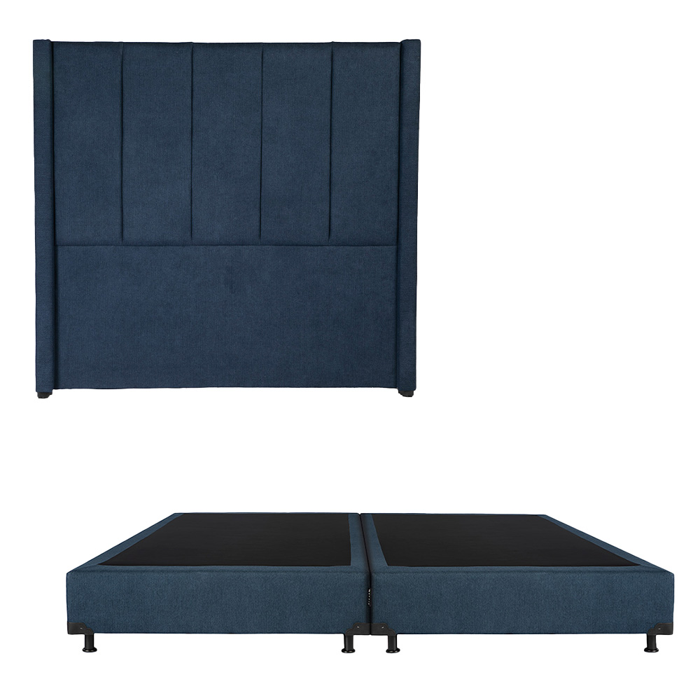 Foto 1 | Cabecera Dicasa Nizza Color Azul King Size + Box Dicasa Color Azul King Size