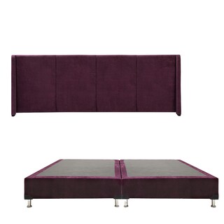 Foto 1 | Cabecera Dicasa Milan Color Morado King Size + Box Dicasa Color Morado King Size