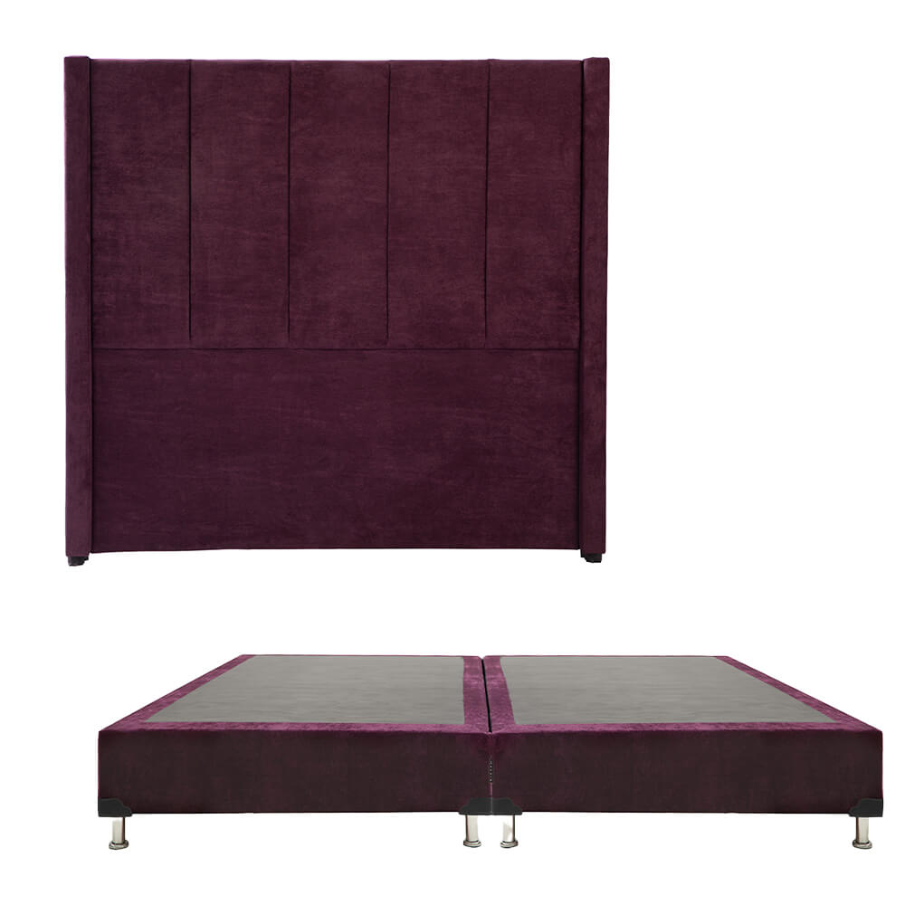 Foto 1 | Cabecera Dicasa Nizza Color Morado King Size + Box Dicasa Color Morado King Size