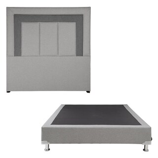 Foto 3 | Cabecera Dicasa Bora Color Gris King Size + Box Dicasa Color Gris + Colchón Spring Air Marte