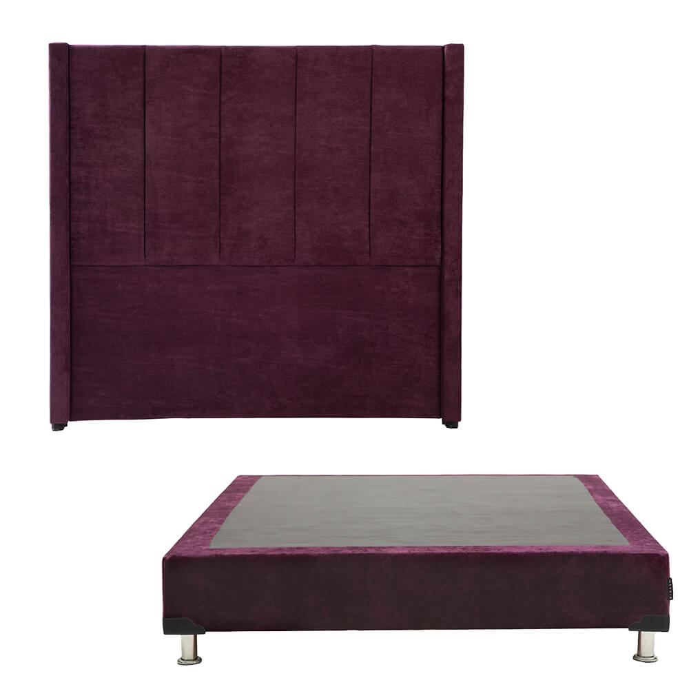 Foto 1 | Cabecera Dicasa Nizza Color Morado Queen Size + Box Dicasa Color Morado Queen Size
