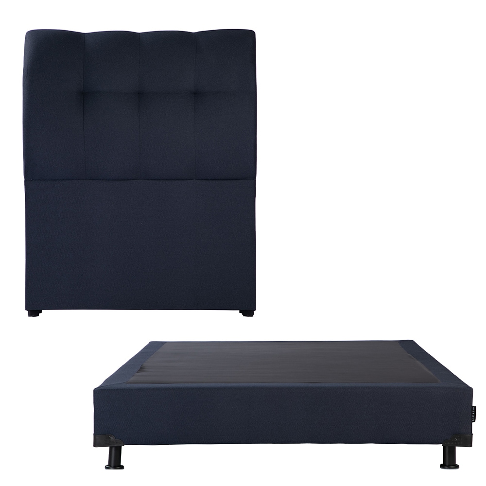 Cabecera Dicasa Nube Color Azul Individual + Box Dicasa Color Azul Individual $6,699