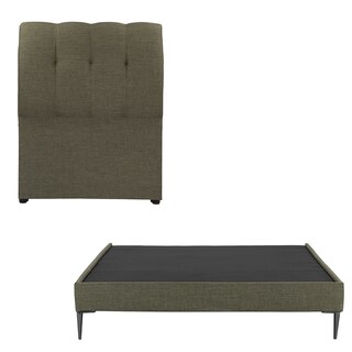 Foto 1 | Cabecera Dicasa Nube Color Verde Individual + Base Cama Slim Dicasa Color Verde Individual