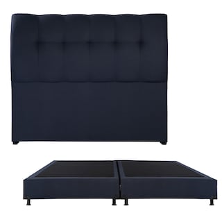 Foto 1 | Cabecera Dicasa Nube Color Azul King Size + Box Dicasa Color Azul King Size