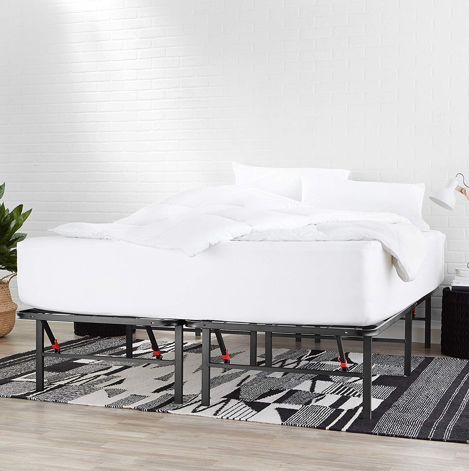 Foto 6 pulgar | Somier De Cama Con Plataforma Amazon Basics, Plegable, De Metal, Tamaño Xl - Venta Internacional.