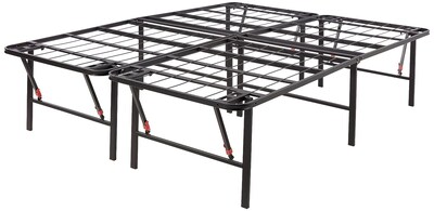 Foto 1 | Marco De Cama Con Plataforma Amazon Basics, Plegable, De Metal, Tamaño Queen, Negro - Venta Internacional.