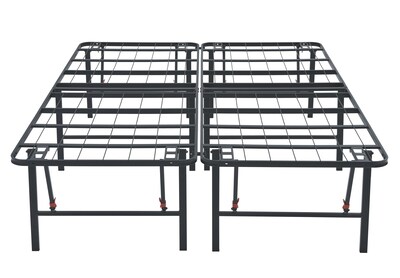 Foto 3 | Marco De Cama Con Plataforma Amazon Basics, Plegable, De Metal, Tamaño Queen, Negro - Venta Internacional.