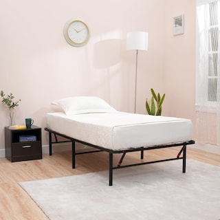 Foto 1 | Marco De Cama Con Plataforma Amazon Basics, Plegable, De Metal, Doble, Negro - Venta Internacional.