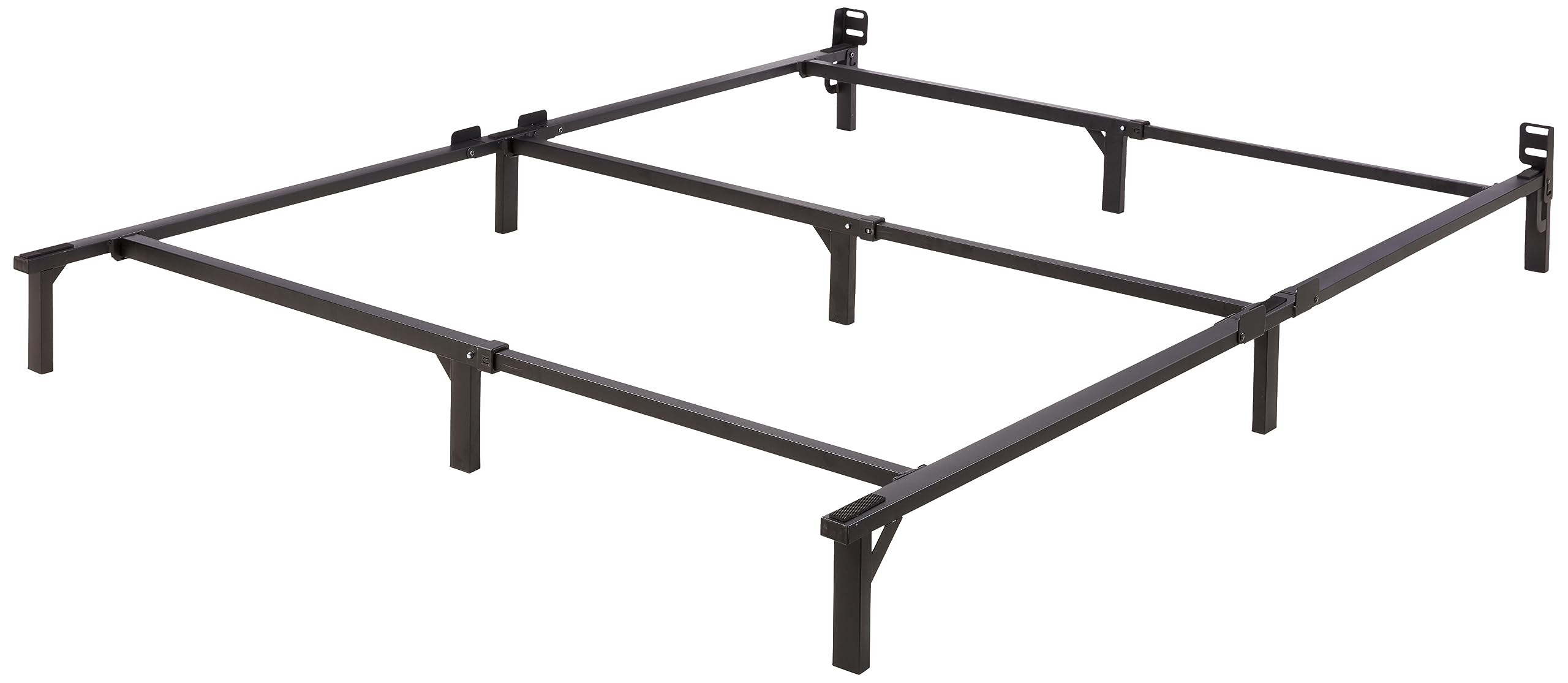 Somier De Cama Amazon Basics, Tamaño Queen, Acero Resistente, Negro - Venta Internacional.