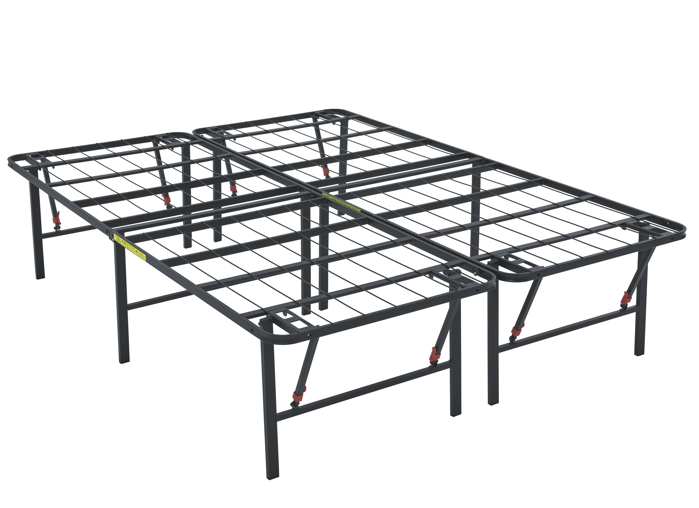 Foto 1 | Marco De Cama Con Plataforma Amazon Basics, Plegable, De Metal, Tamaño King, Negro - Venta Internacional.