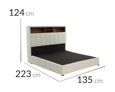 Foto 3 | Cama Moon Beige Matrimonial