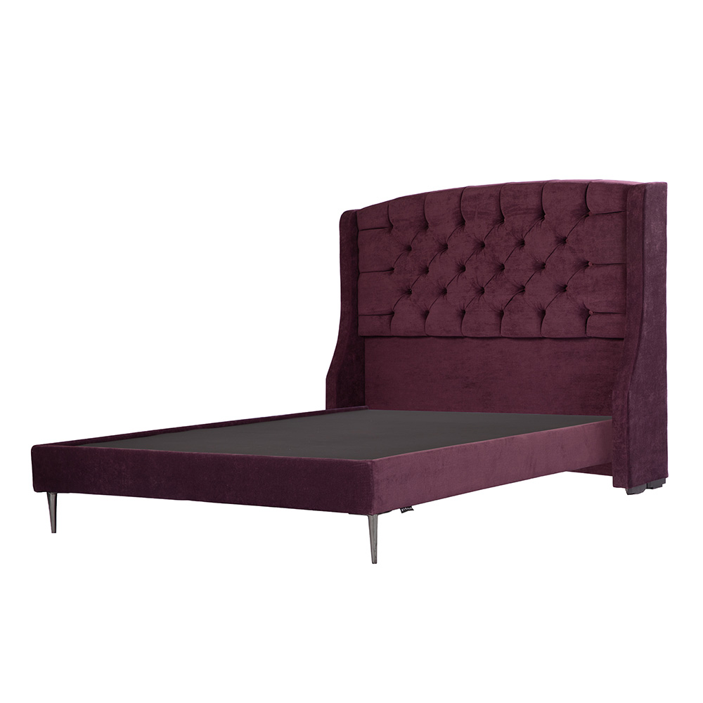Foto 2 | Cabecera Dicasa Sitka Color Morado Matrimonial+base Slim Dicasa Color Morado+almohada Royal Twin+sábanas Royal