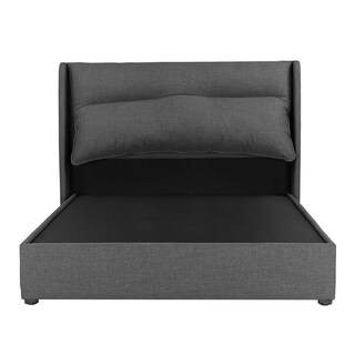 Foto 1 | Cabecera Dicasa Becca Color Gris Oscuro Matrimonial + Base Cama Dicasa Color Gris Oscuro Matrimonial