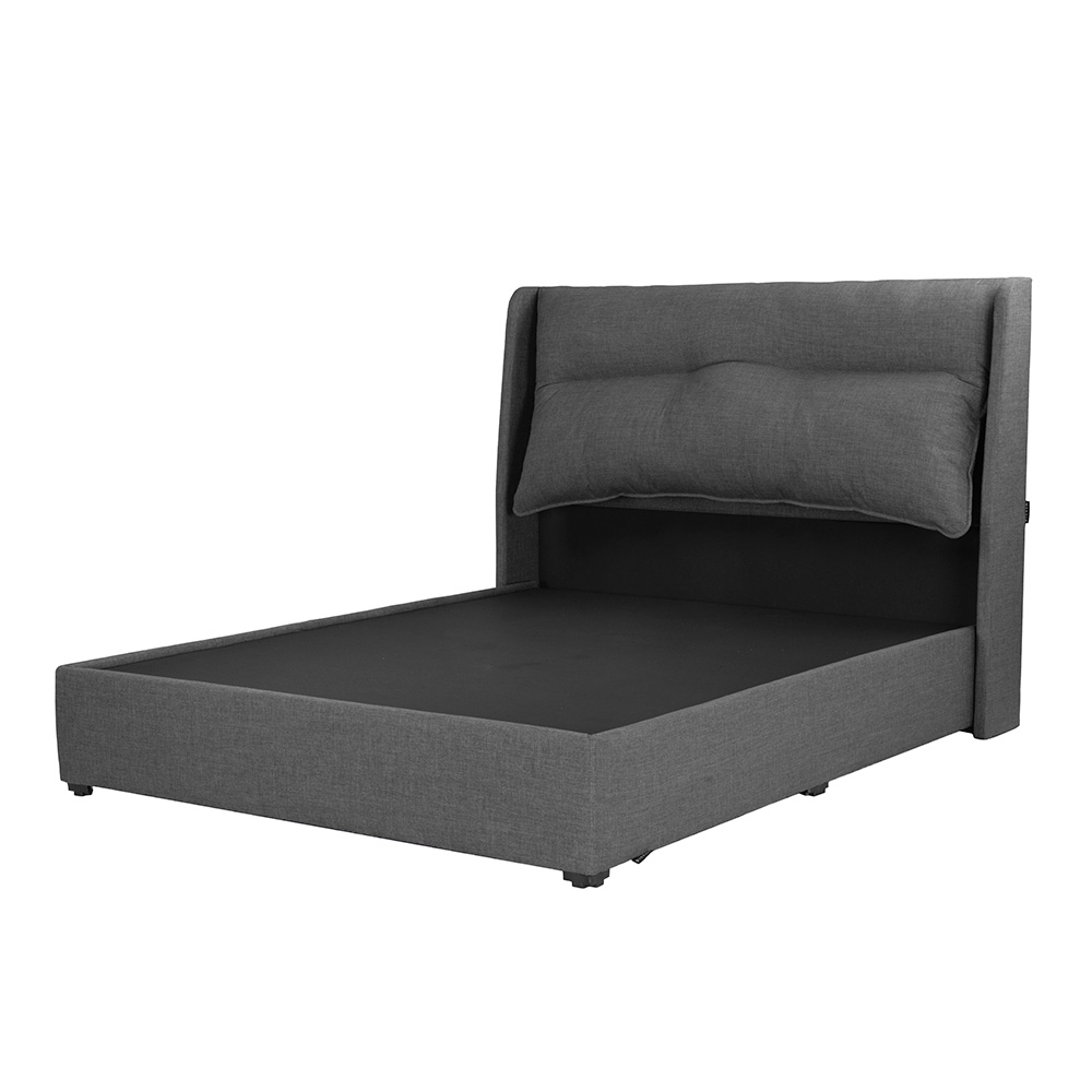 Foto 2 | Cabecera Dicasa Becca Color Gris Oscuro Matrimonial + Base Cama Dicasa Color Gris Oscuro Matrimonial