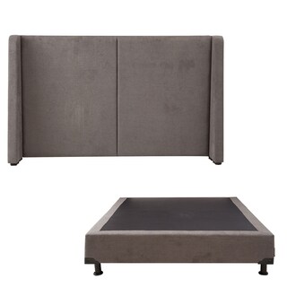 Foto 1 | Cabecera Dicasa Milan Color Gris Oscuro Individual + Box