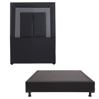 Foto 1 | Cabecera Dicasa Vento Color Negro Individual + Box Dicasa Color Negro Individual
