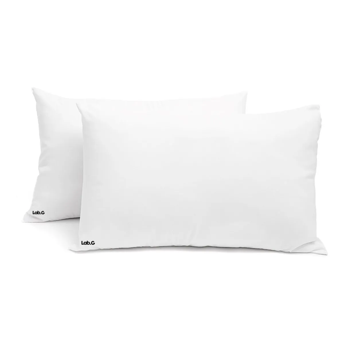 Almohadas 2 Pack Estándar Microfibra Media Lab.g Blanco