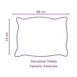 Foto 5 | Almohadas 2 Pack Estándar Microfibra Media Lab.g Blanco