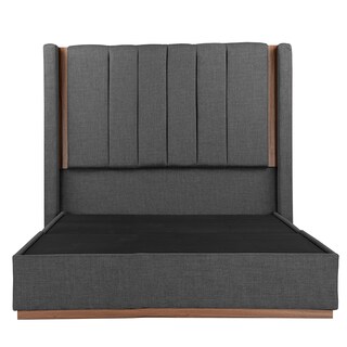 Foto 1 | Cabecera Dicasa Linz Color Gris Oscuro Queen Size + Base Cama Dicasa Color Gris Oscuro
