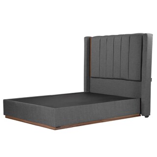 Foto 2 | Cabecera Dicasa Linz Color Gris Oscuro Queen Size + Base Cama Dicasa Color Gris Oscuro