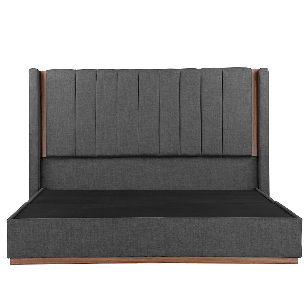 Foto 1 | Cabecera Dicasa Linz Color Gris Oscuro King Size + Base Cama Dicasa Color Gris Oscuro