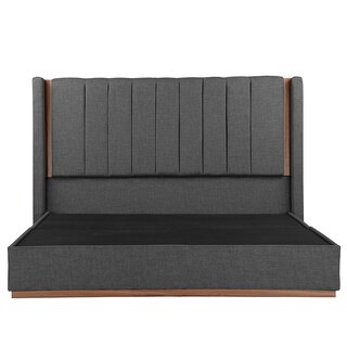 Foto 1 | Cabecera Dicasa Linz Color Gris Oscuro King Size + Base Cama Dicasa Color Gris Oscuro