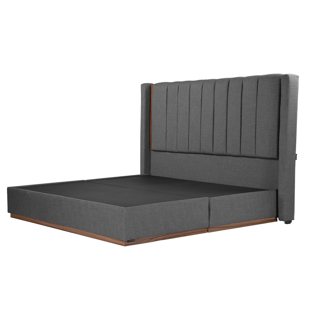 Foto 2 | Cabecera Dicasa Linz Color Gris Oscuro King Size + Base Cama Dicasa Color Gris Oscuro