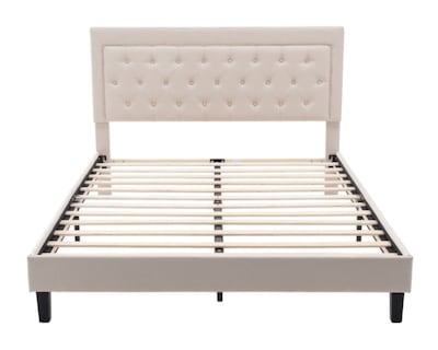 Foto 1 | Cama Matrimonial Armable Easy Living Modelo Linen Color Beige