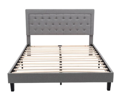 Foto 1 | Cama Individual Armable Easy Living Modelo Linen Color Gris
