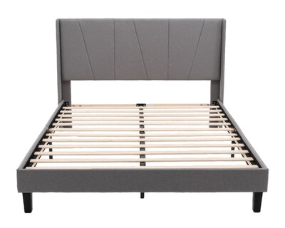 Foto 1 | Cama Matrimonial Armable Easy Living Modelo Cambridge Color Gris