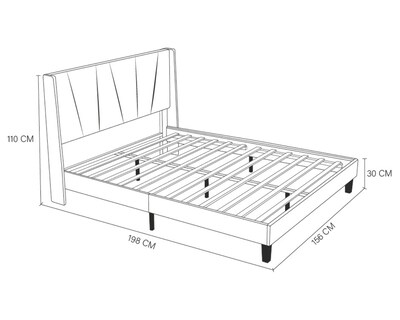 Foto 4 | Cama Queen Size Armable Easy Living Modelo Cambridge Color Gris