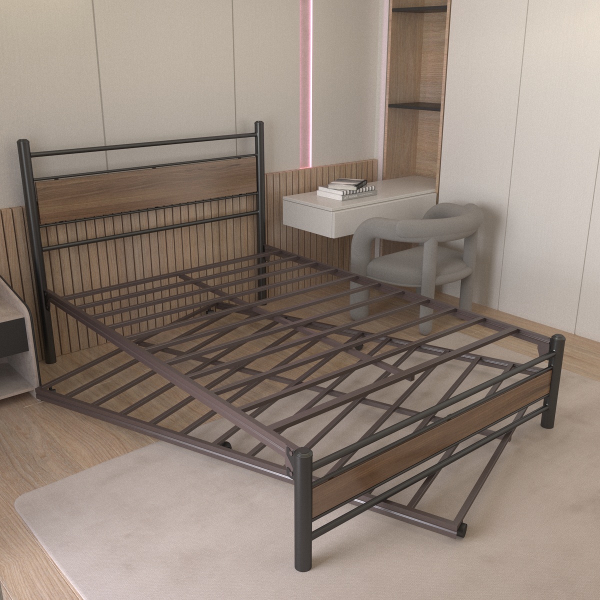 Foto 5 pulgar | Base Para Cama Matrimonial Lord Soporte Firme + Deslizable