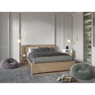 Foto 1 | Cama Doble Vanez Fresno Europeo Con Espaldar Alto Virtual Muebles