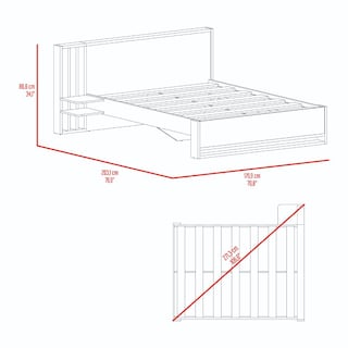 Foto 7 | Cama Doble Vanez Fresno Europeo Con Espaldar Alto Virtual Muebles